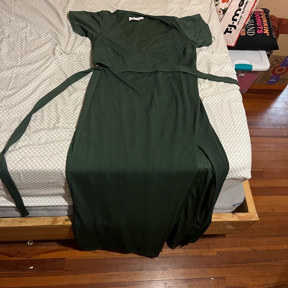 Birdie grey maternity /postpartum ( nursing friendly) floor length formal dress